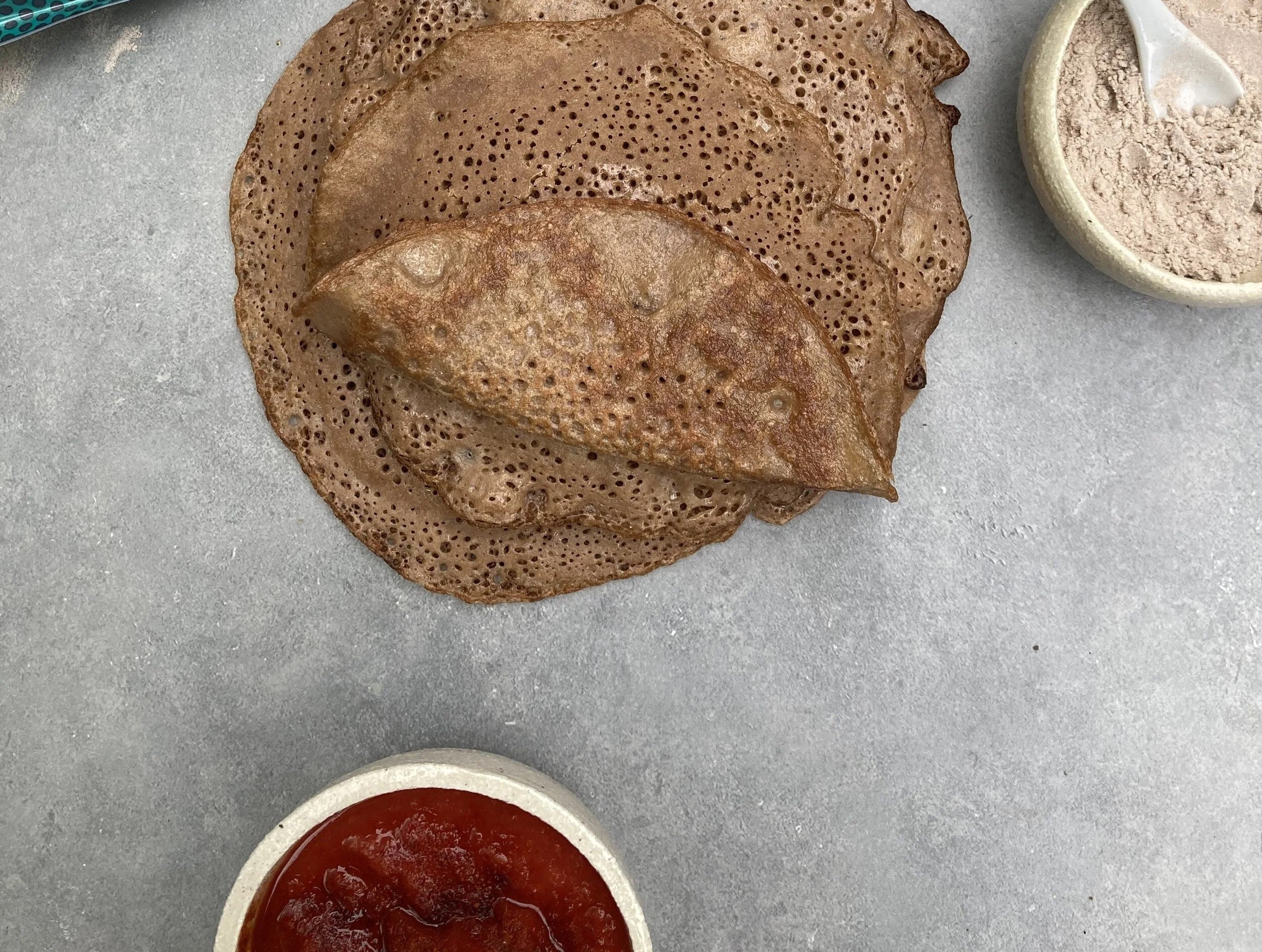 Quick Teff Injera